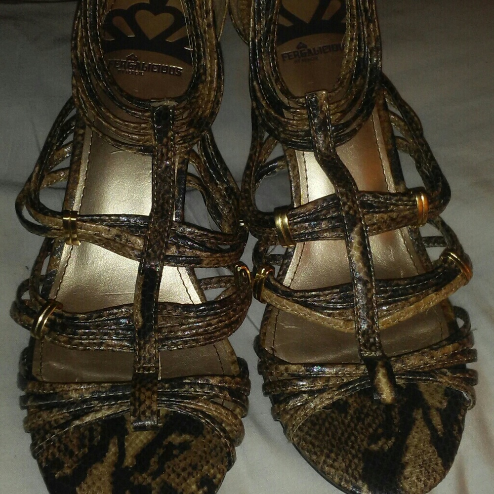 Faux Snake skin heels